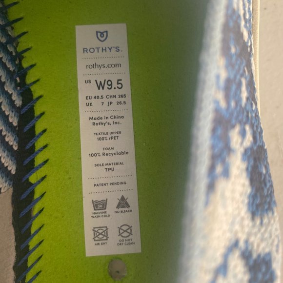 Rothys x The‎ Butchers Daughter Shibori Sneaker Ltd Ed Colab Indigo sz 9.5 - Picture 8 of 9